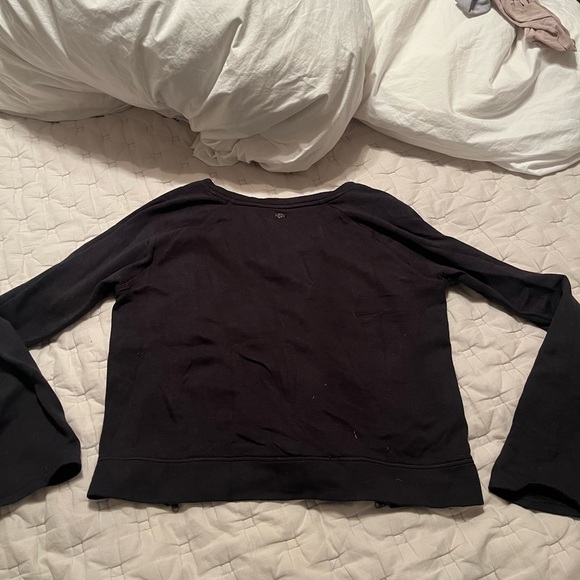 CALIA by Carrie Underwood Black Sweatshirt with Zipper Accents - Picture 2 of 3